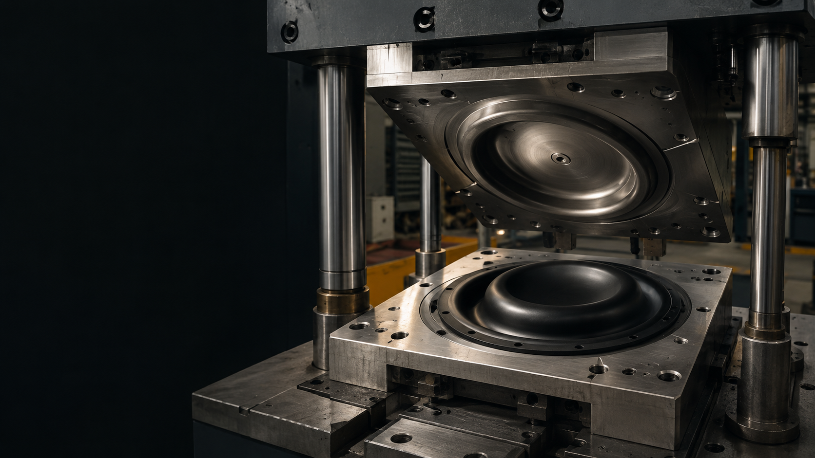 Hot Compression Moulding in camera a vuoto